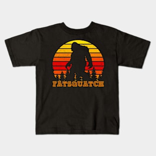 Retro Fatsquatch Bigfoot Funny Bigfoot Sasquatch Kids T-Shirt